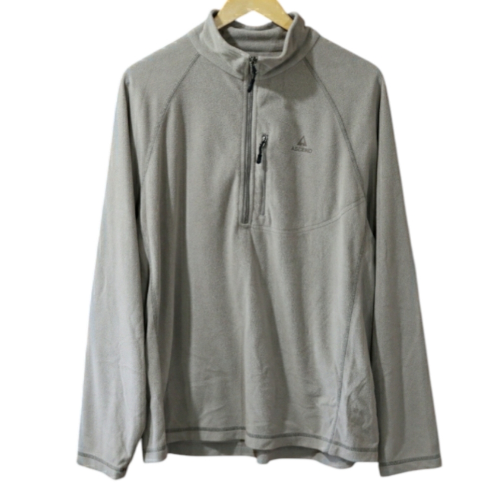 Acend Mens 1/4 Zip Fleece Pullover LG